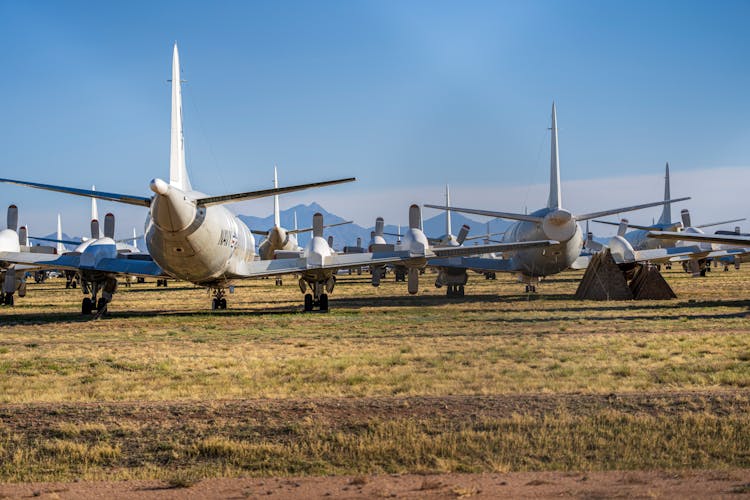 Parked Navy Planes