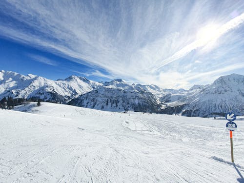 Snow Covered Landscape in Winter