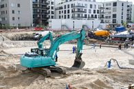Excavator on site