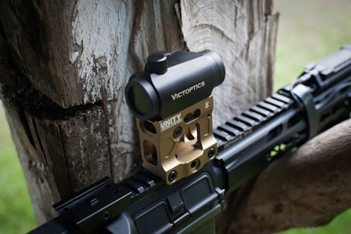 Free A Mounted Red Dot Sight Stock Photo