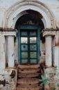 Worn Out Entrance of a Building