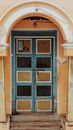 Worn Out Doorway with Grills