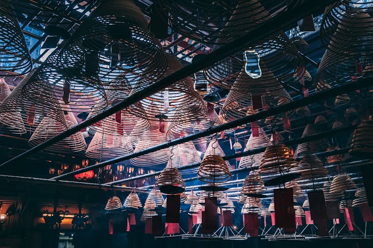 Man Mo Temple Interior Ceiling Design