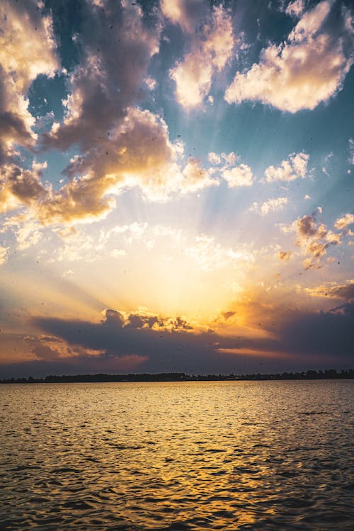 天空, 日落, 水體 的 免费素材图片