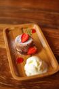 White Ice Cream on Brown Wooden Tray
