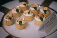 White and Brown Cupcakes on White Ceramic Plate