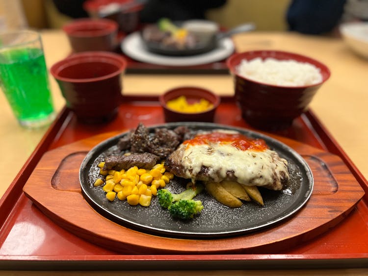 Food On A Sizzling Plate