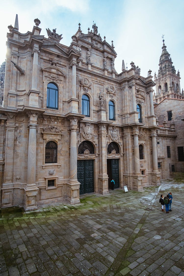 The Cathedral Of Santiago De Compostela In Spain