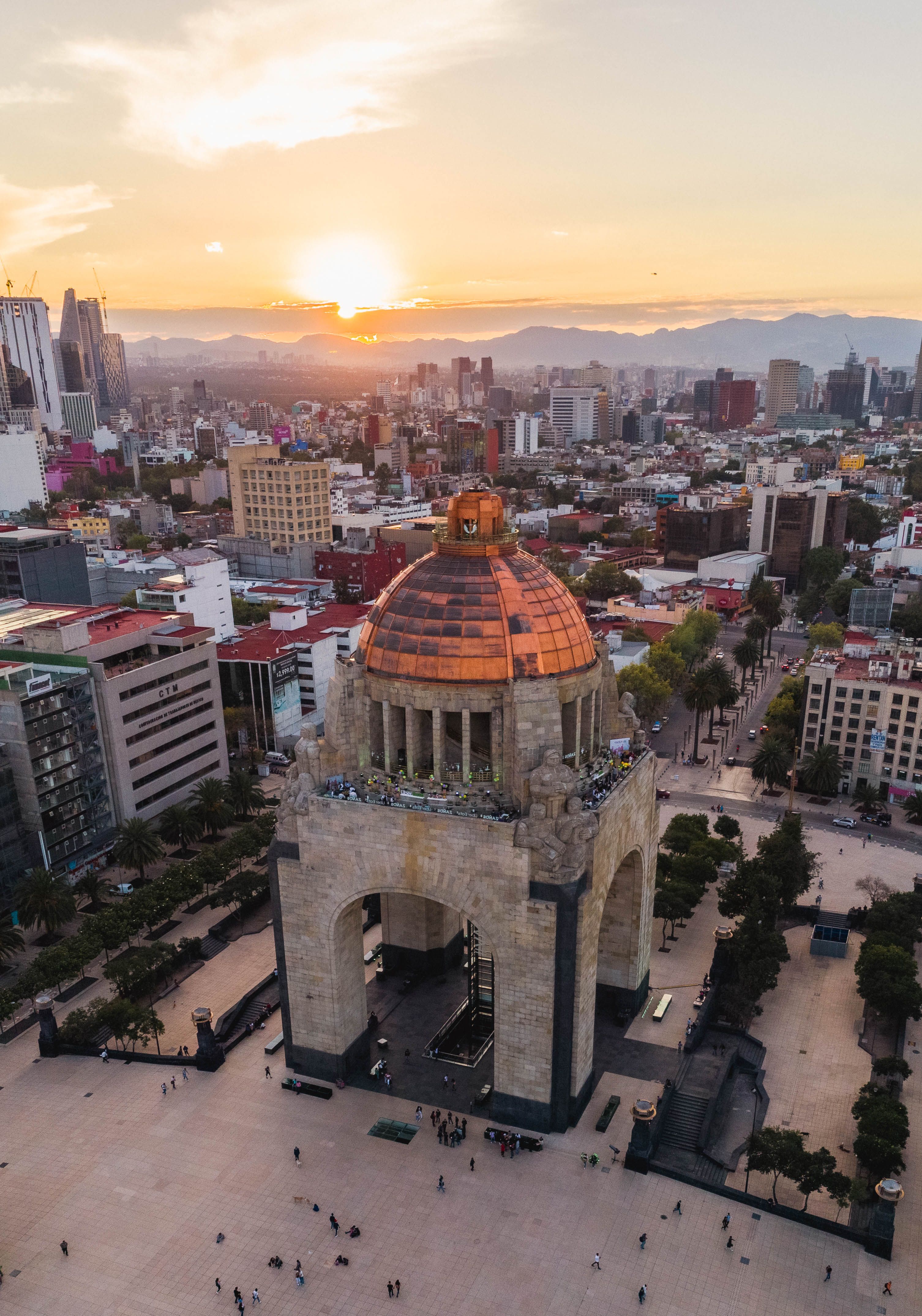 An Aerial Shot of the Museo Nacional De La Revolucion in Mexico · Free ...
