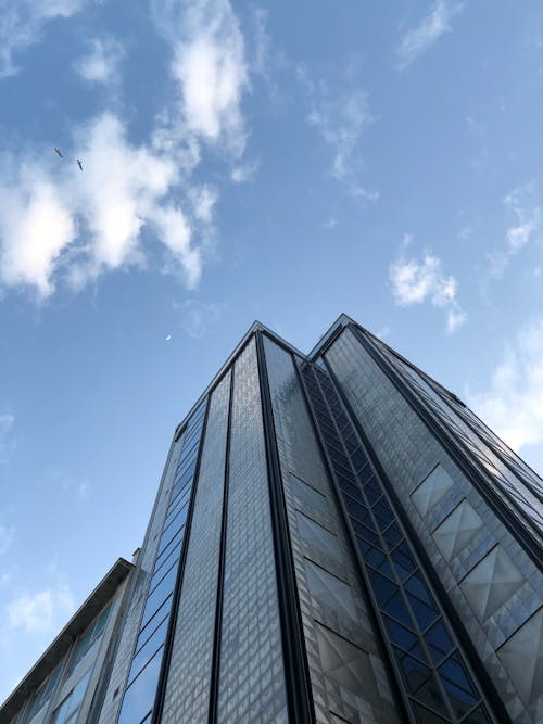Kostenloses Stock Foto zu architektonisch, aufnahme von unten, blauer himmel