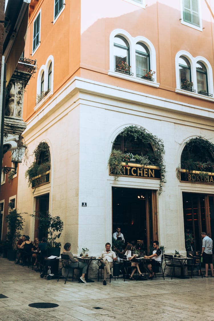 Outdoor Dining Area Of A Restaurant