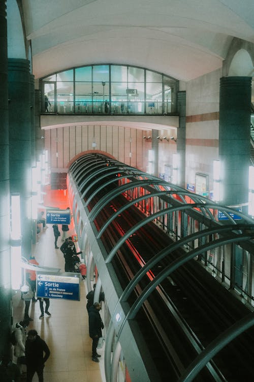 People Inside a Subway Station