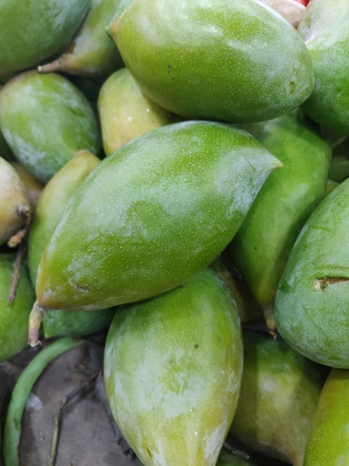 Free stock photo of fresh vegetable, green mangoes, mangoes