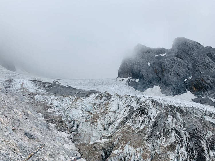 High Altitude Landscape Of Himalayan Mountains