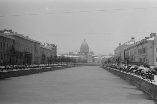 River in St Petersburg in Winter