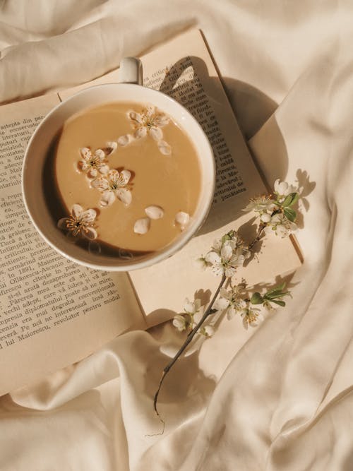 Kostnadsfri bild av arabica kaffe, blommor, bok