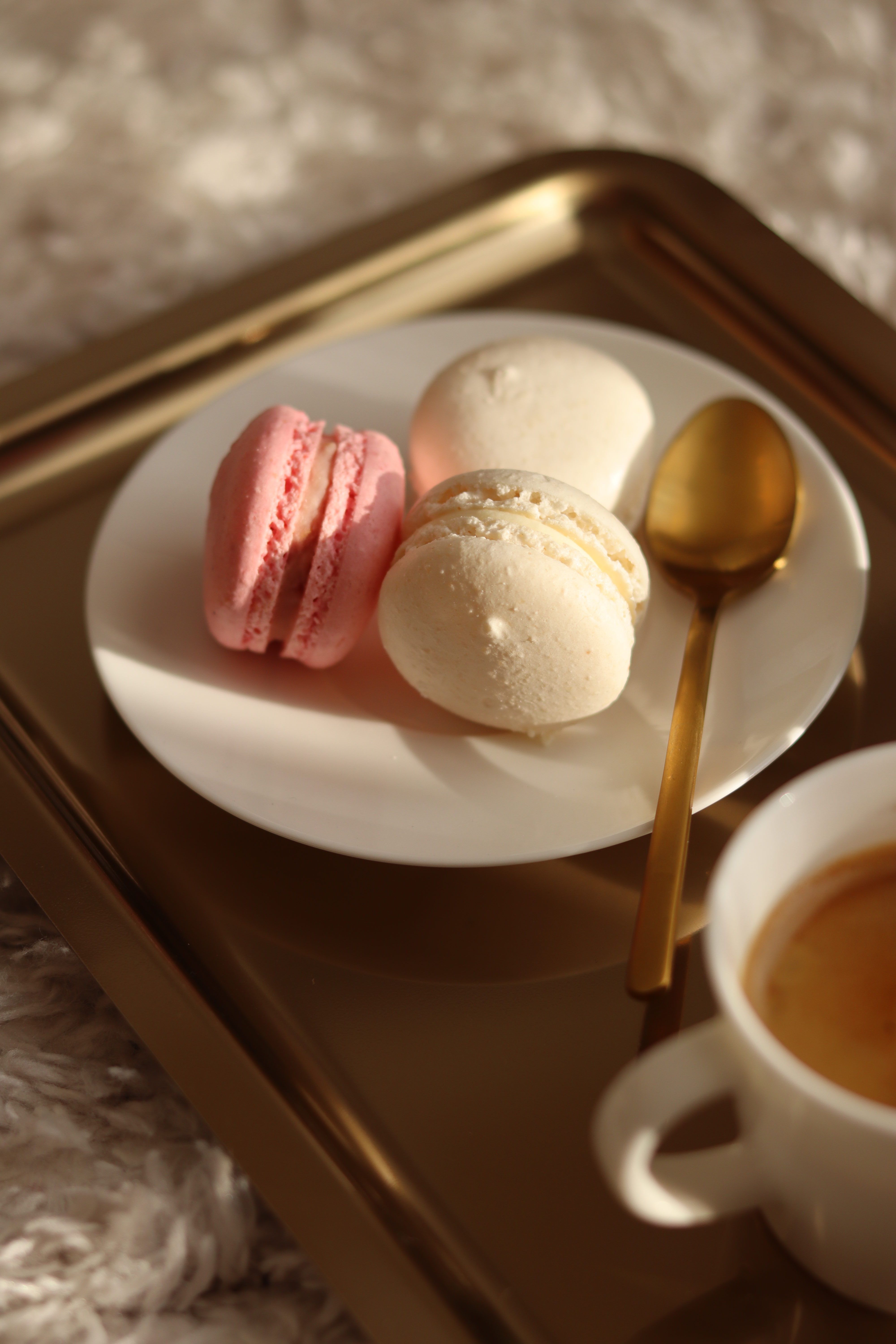 Close Up Shot Of French Macarons Free Stock Photo