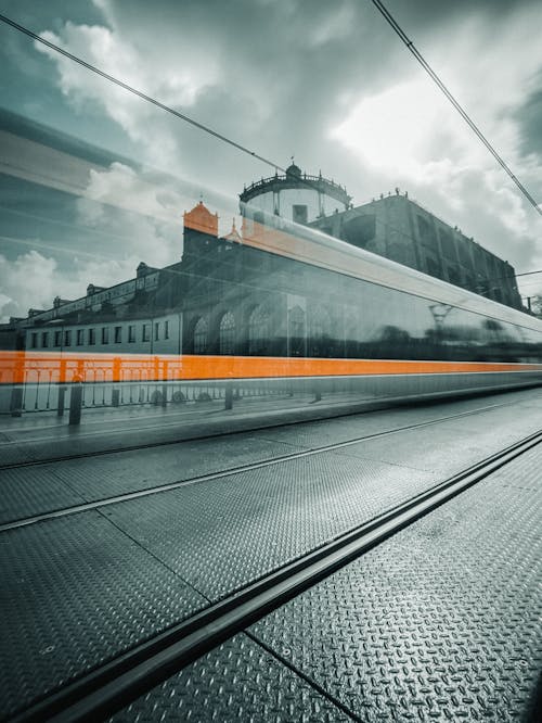 Motion Blur of Train Passing By