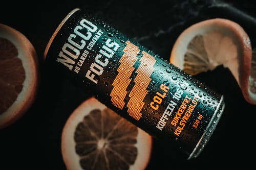 Nocco Focus Energy Drink in Close Up Photography