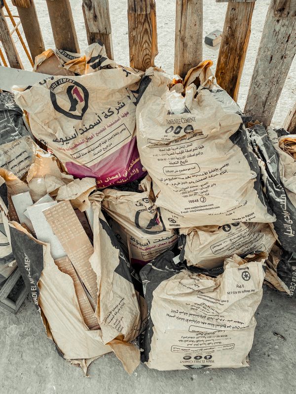 Cement bags