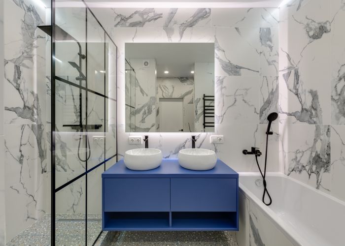 Full bathroom remodel Route 66 corridor home Needles CA