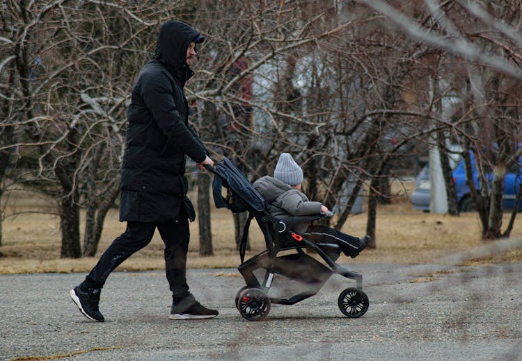 Father And Son On Walk In Park