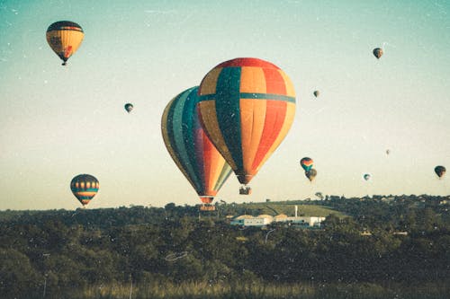 Foto profissional grátis de balão, balonismo, blue sky