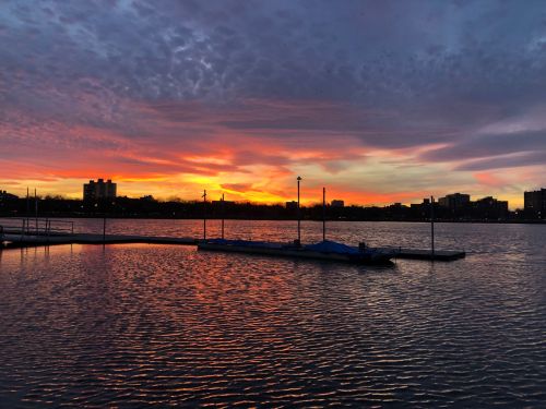 Free stock photo of beautiful sunset, lake, light reflection Stock Photo