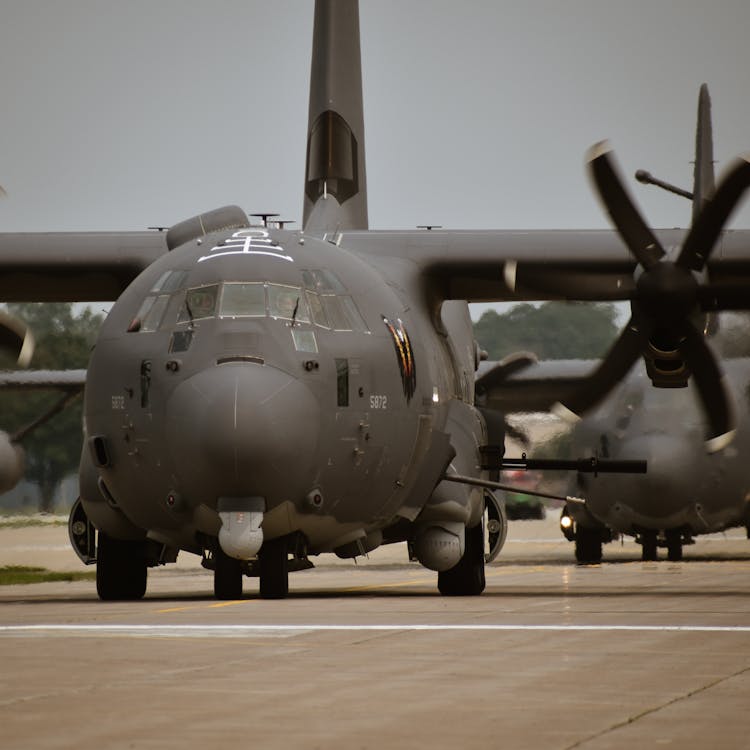 Military Airplanes On Runway