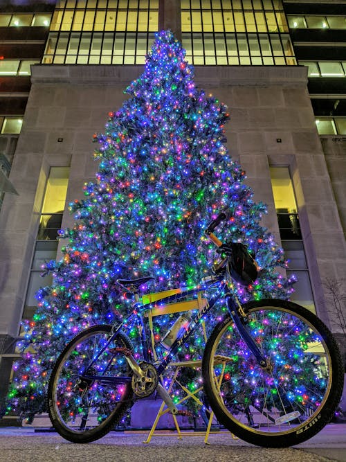 Free stock photo of bike, christmas, city