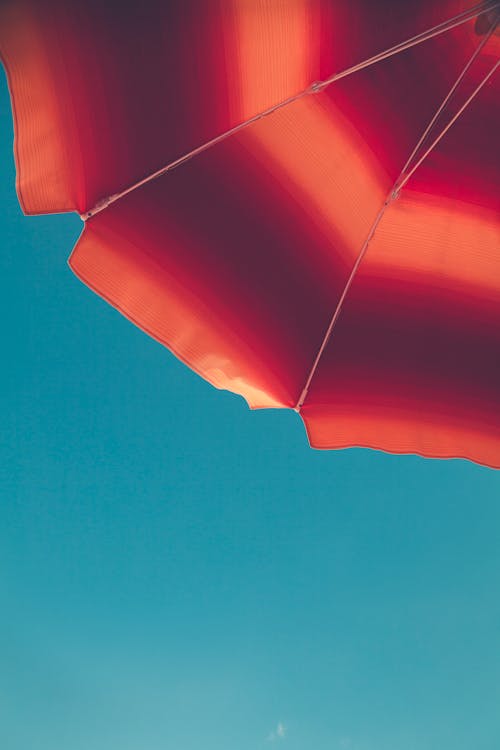 Kostenlos Roter Und Orangefarbener Regenschirm Stock-Foto