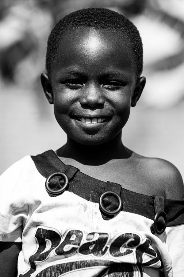 A traditional African storytelling circle, where people of different generations gather,