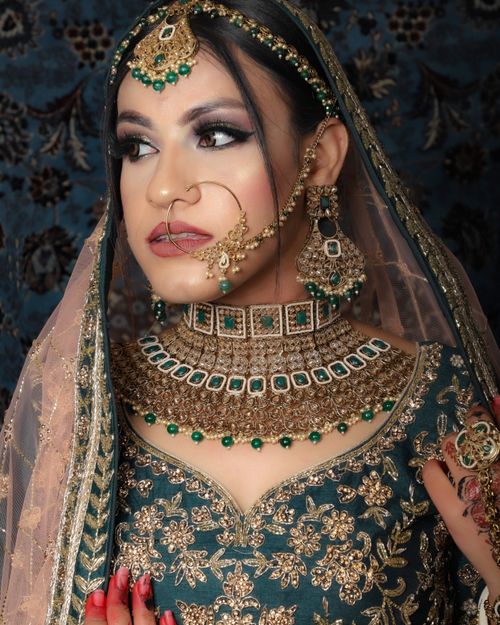 Contemporary lehenga with mirror work