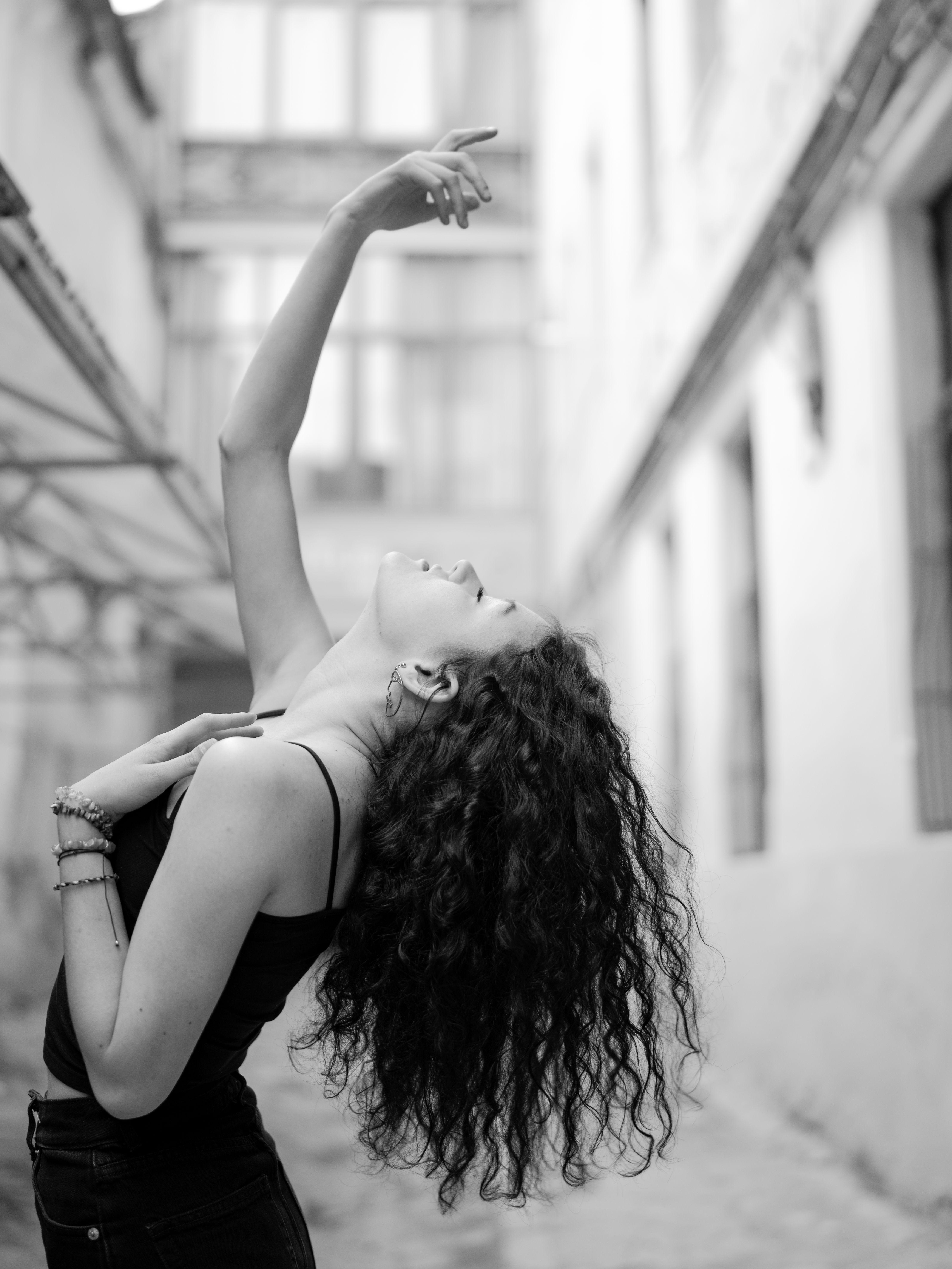 Woman Raising Hand · Free Stock Photo