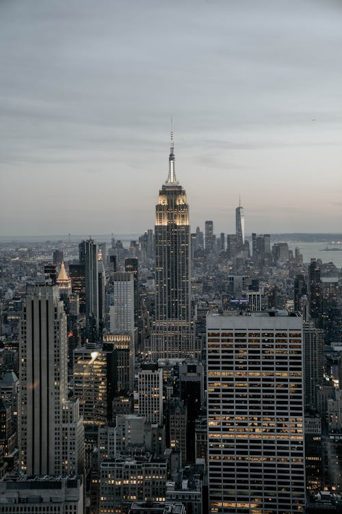Free Δωρεάν στοκ φωτογραφιών με Empire State Building, απόγευμα, αστικό ορίζοντα Stock Photo