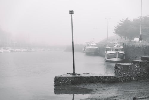 Metal Pole in Harbor