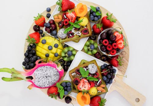 Kostnadsfri bild av blandade frukter, foodporn, från ovan