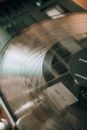 Black and Silver Vinyl Record Player
