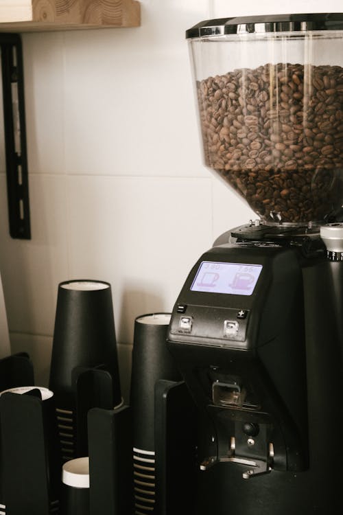 Coffee Beans on a Coffee Maker