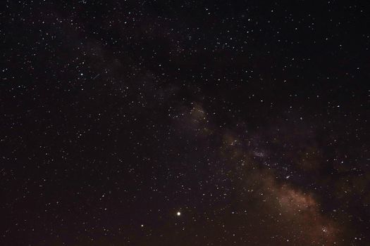 Beautiful capture of the Milky Way galaxy under the starry night sky in Şebinkarahisar, Turkey.