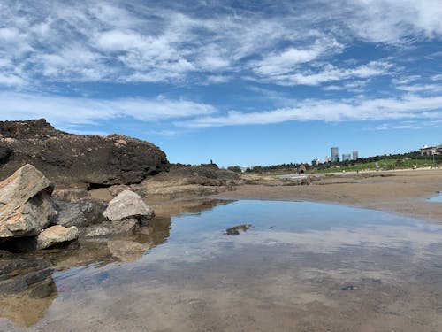 Kostnadsfri bild av reflektion, strand bakgrund