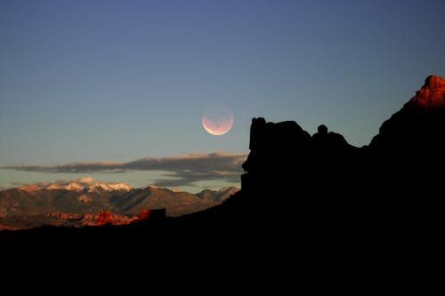 Free Moab Moon Stock Photo