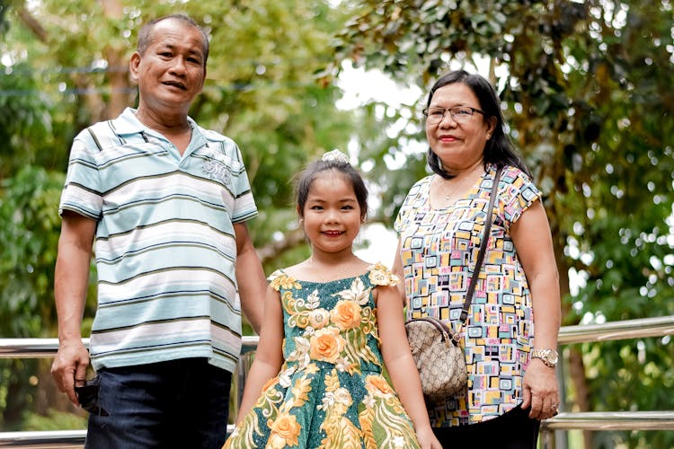 Outdoor Portrait Of Family