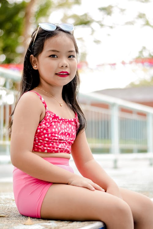 Photos gratuites de adorable, enfant, jeune femme asiatique