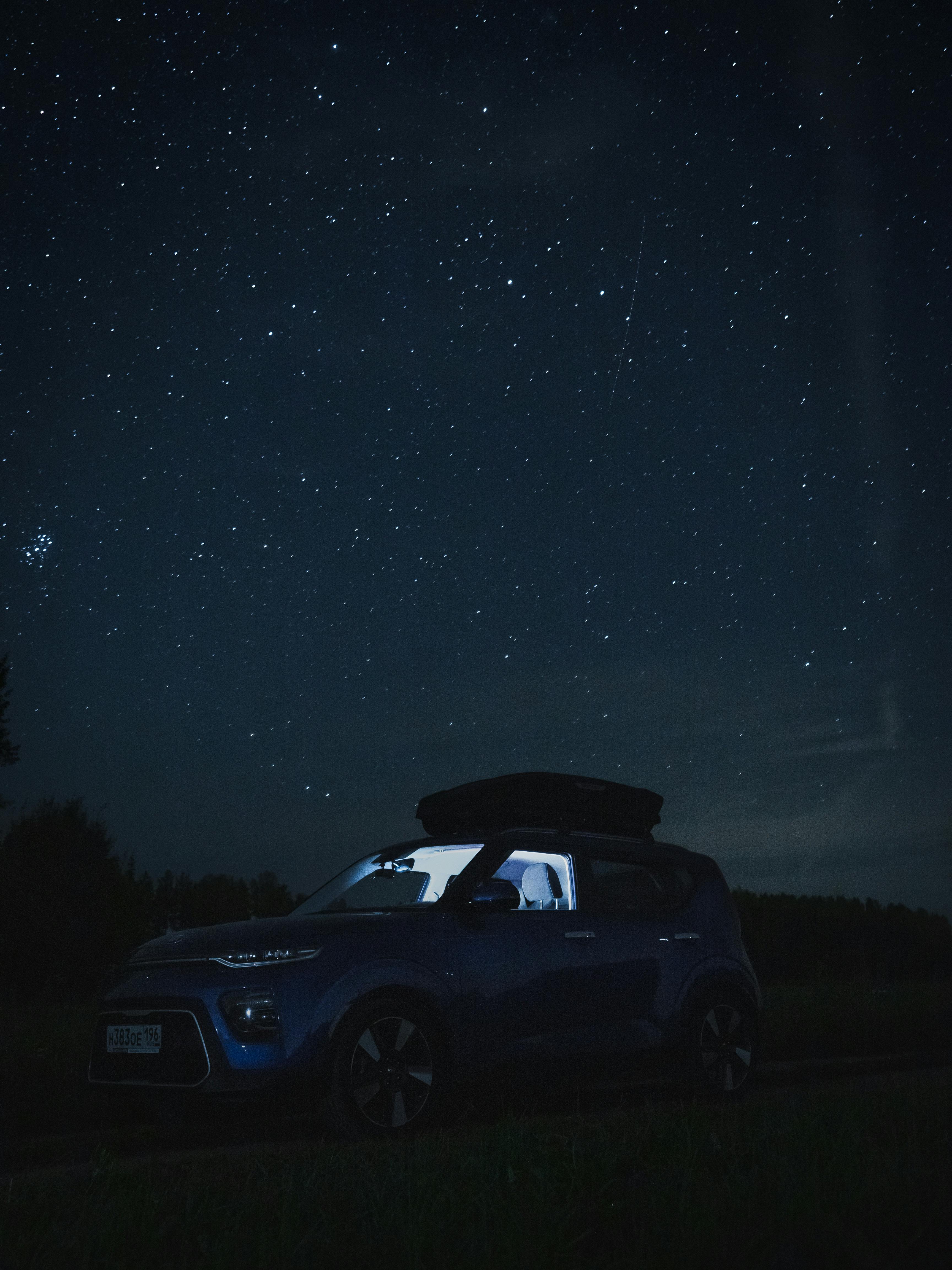 HD night sky car wallpapers