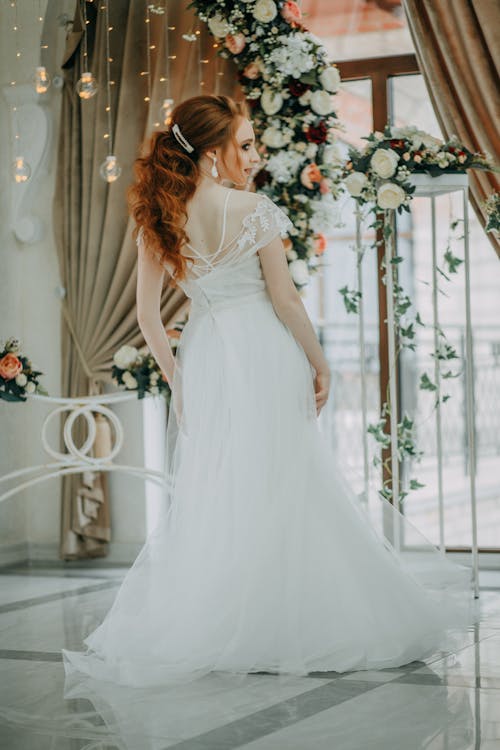 Photo of Woman in Bridal Gown