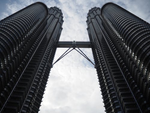 Free Petronas Twin Tower in Malaysia Stock Photo
