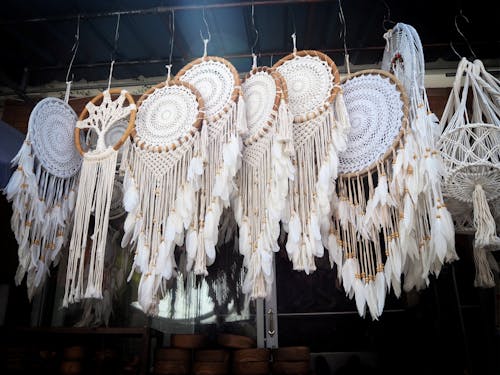 Hanging Dreamcatcher at the Market 