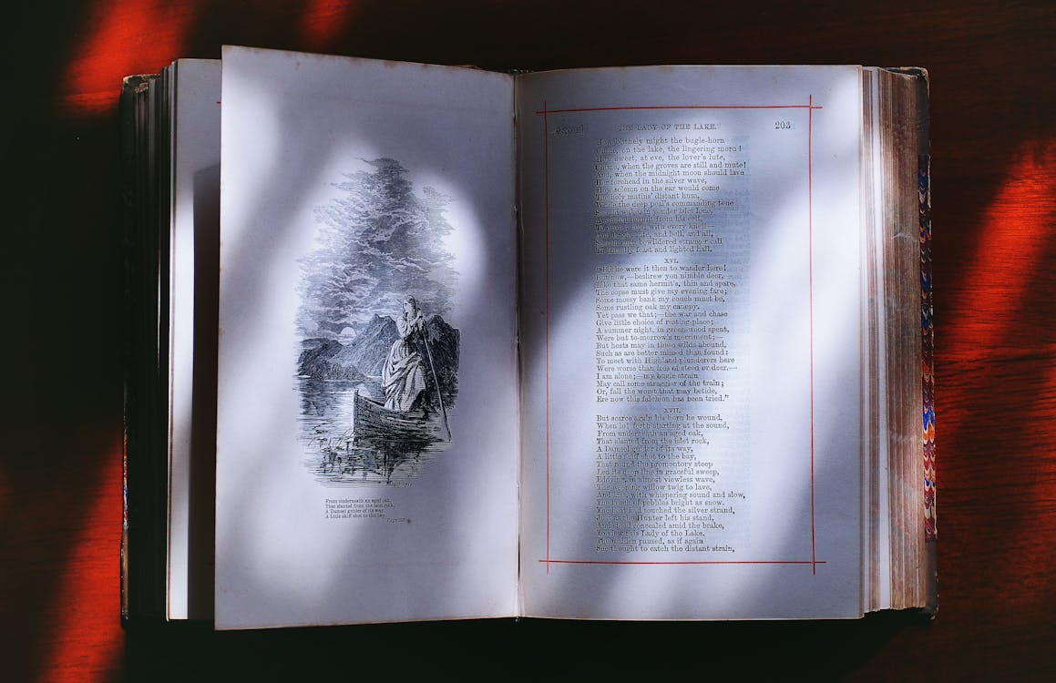 Photography of Opened Book
