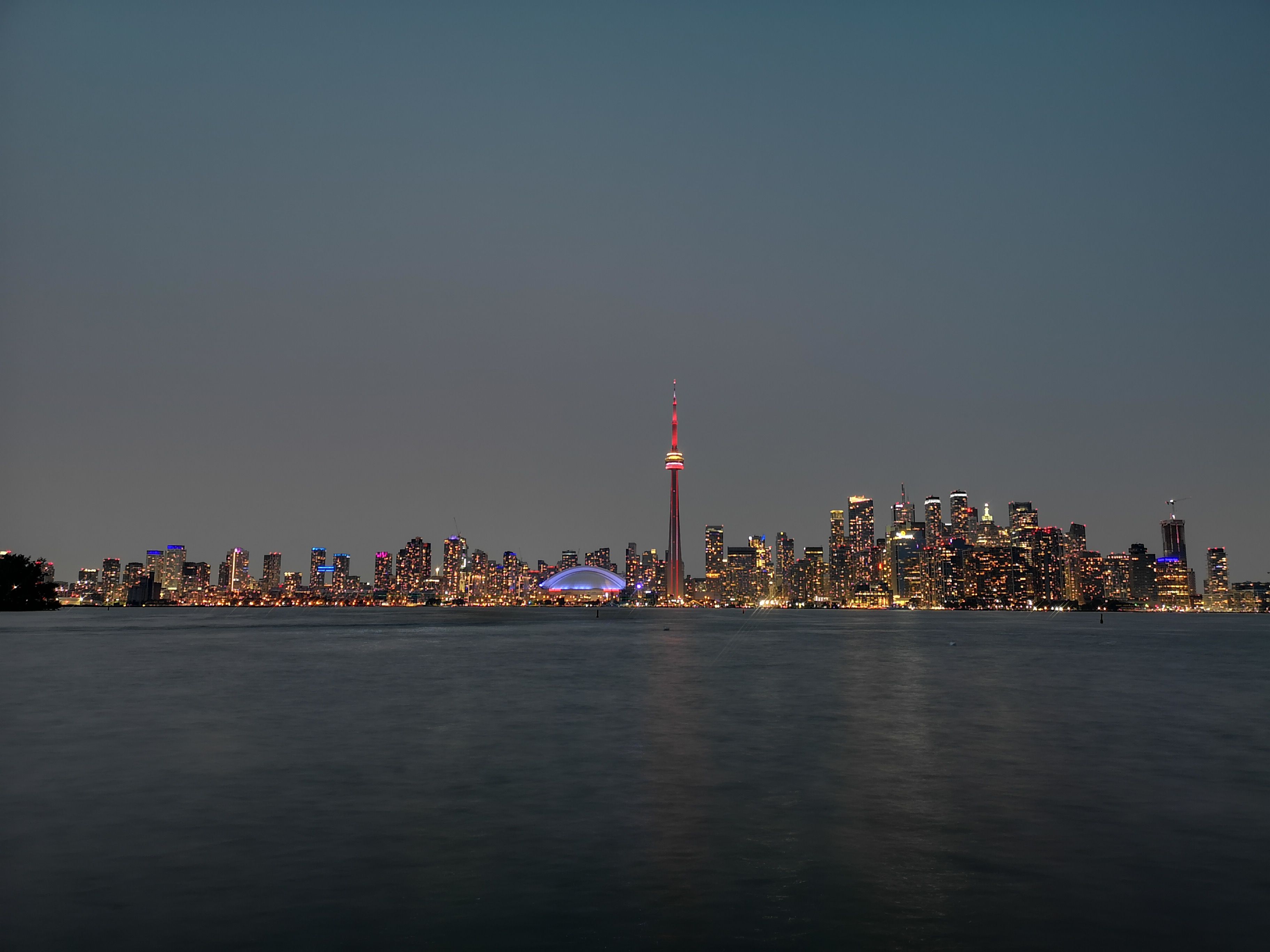 Cn Tower in Toronto Canada at Night · Free Stock Photo